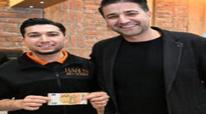 Kayseri’de turist 50 lira yerine 50 euro bahşiş verdi!