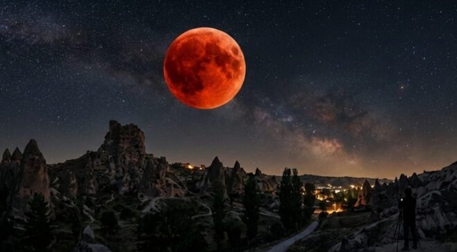 Kanlı Ay tutulması saat kaçta gerçekleşecek? Türkiye’den izlenebilecek mi?