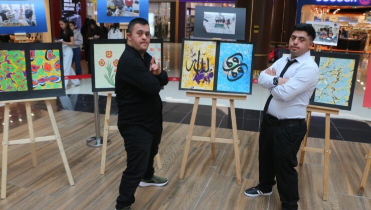 Adıyaman’da Down Sendromu farkındalık sergisinde özel bireylerin eserleri göz doldurdu  – Videolu Haber